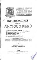 Colección de libros y documentos referentes a la historia del Perú
