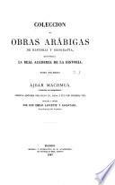 Coleccion de obras arábigas de historia y geografía