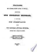 Coleccion de obras ... (Compilados por Esteban Dumont.) Con comentarios ... por D. Baltasar Anduaga Espinosa