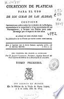 Colección de pláticas para el uso de los curas de las aldeas