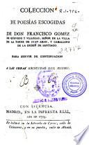 Coleccion de poesías escogidas