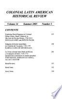 Colonial Latin American Historical Review