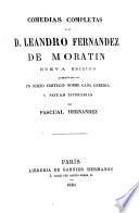 Comedias de d. Leandro Fernández de Moratín