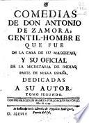 Comedias de Don Antonio de Zamora...