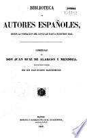 Comedias de Don Juan Ruiz de Alarcon y Mendoza