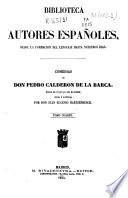 Comedias de Don Pedro Calderon de la Barca