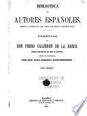 Comedias de don Pedro Calderón de la Barca