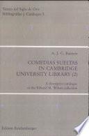Comedias Sueltas in Cambridge University Library (2)