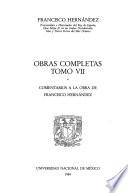 Comentarios a la obra de Francisco Hernández