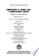 Comentarios al Código civil y compilaciones forales