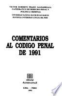 Comentarios al Código penal de 1991