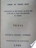 COMPARACION DE TRES NIVELES DE RIEGO POR GOTEO CON EL RIEGO POR GRAVEDAD EN BANANO