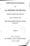 Compendio cronológico de la historia de España