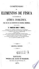 Compendio de dementos de fisica y de nociones de quimica inorganica. 2. ed