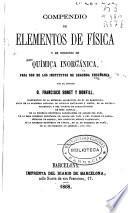 Compendio de elementos de física y de nociones de química inorgánica