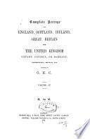 Complete Peerage of England, Scotland, Ireland, Great Britain and the United Kingdom, Extant, Extinct, Or Dormant