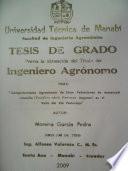 Comportamiento Agronómico de Cinco Poblaciones de maracuyá amarillo (Passiflora edulis flavicarpa Degener), en el Valle del Río Portoviejo