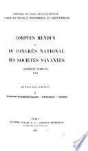Comptes rendus du Congrès des sociétés savantes de Paris et des départements