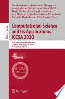 Computational Science and Its Applications – ICCSA 2020