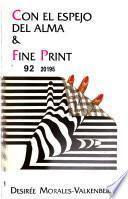 Con el espejo del alma ; & Fine print
