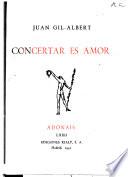 Concertar es amor