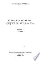 Concordancias del Quijote de Avellaneda