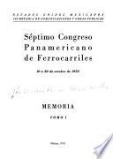 Congreso Panamericano de Ferrocarriles. [Memorias y trabajos]