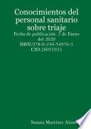 Conocimientos del personal sanitario sobre triaje