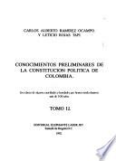 Conocimientos preliminares de la Constitución política de Colombia