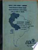 Consejo Nacional de Reforma Agraria INSTITUTO INTERAMERICANO DE CIENCIAS AGRICOLAS JUNTA DEL ACUERDO DE CARTAGENA