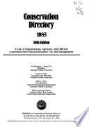 Conservation Directory, 1985