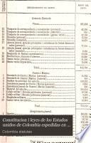 Constitución i leyes de los estados unidos de Colombia