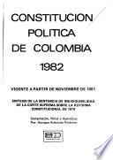 Constitución política de Colombia, 1982