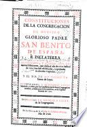 Constituciones de la Congregacion de nuestro glorioso Padre San Benito de España e Inglaterra