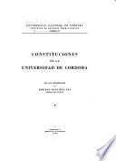 Constituciones de la Universidad de Córdoba