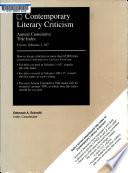 Contemporary Literary Criticism Annual Cumulative Title Index