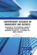 Contemporary Research on Management and Business