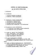 Control constitucional de los actos legislativos