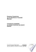Convention Européenne en Matière D'adoption Des Enfants (révisée)