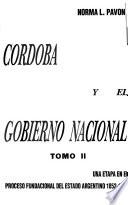 Córdoba y el gobierno nacional