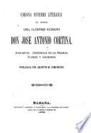 Corona fúnebre literaria en honor del ilustre cubano, Don José Antonio Cortina