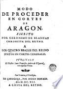 Coronaciones de los serenissimos Reyes de Aragon