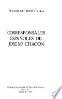 Corresponsales españoles de José Ma. Chacón