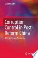 Corruption Control in Post-Reform China