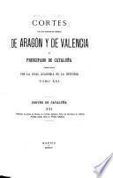 Cortes de los antiguos reinos de Aragón y de Valencia y principado de Cataluña