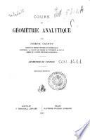 Cours de géométrie analytique