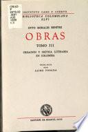 Creación y crítica literaria en Colombia