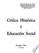 Crítica histórica y educación social