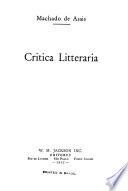 Critica litteraria