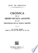 Crónica de la Orden de N.P.S. Agustín en las provincias de la Nueva España